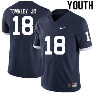 Youth PSU #18 Davon Townley Jr. Navy Retro Player Jerseys 496166-360
