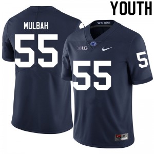 Youth Nittany Lions #55 Fatorma Mulbah Navy Football Jersey 115776-834