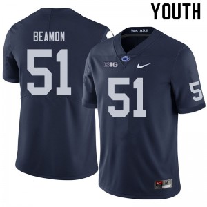 Youth PSU #51 Hakeem Beamon Navy Official Jersey 591865-281