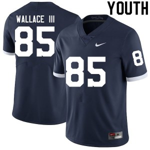 Youth PSU #85 Harrison Wallace III Navy Retro University Jerseys 288412-488