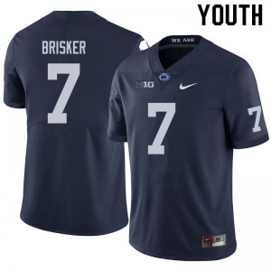 Youth Penn State #7 Jaquan Brisker Navy Player Jersey 514116-864
