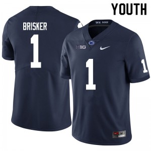 Youth Penn State #1 Jaquan Brisker Navy Official Jersey 882285-193