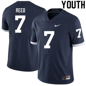 Youth PSU #7 Jaylen Reed Navy Retro Stitched Jersey 782017-793