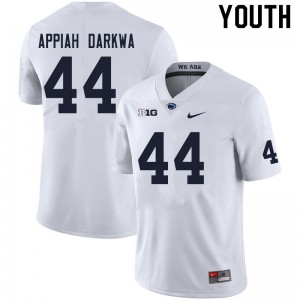 Youth Penn State Nittany Lions #44 Joseph Appiah Darkwa White Alumni Jerseys 607292-925