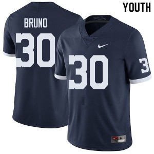 Youth Penn State Nittany Lions #30 Joseph Bruno Navy Retro College Jersey 604774-537