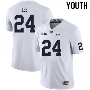 Youth Penn State Nittany Lions #24 Keyvone Lee White Official Jerseys 282232-667