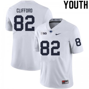 Youth Penn State Nittany Lions #82 Liam Clifford White Player Jerseys 934958-952