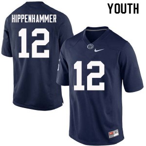 Youth Penn State Nittany Lions #12 Mac Hippenhammer Navy University Jersey 579245-505