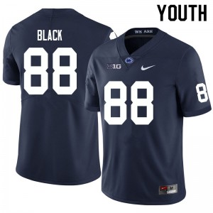 Youth Penn State #88 Norval Black Navy NCAA Jerseys 450275-538