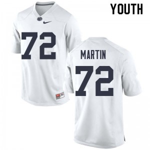 Youth PSU #72 Robbie Martin White Stitch Jerseys 974918-134