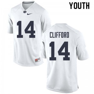 Youth Nittany Lions #14 Sean Clifford White University Jersey 536237-966