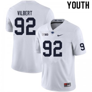 Youth Penn State #92 Smith Vilbert White University Jersey 668031-967
