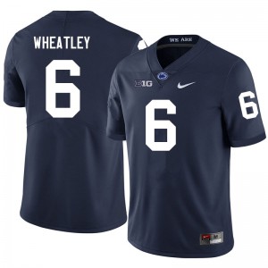 Men's Penn State #6 Zakee Wheatley Navy Stitched Jerseys 910191-555