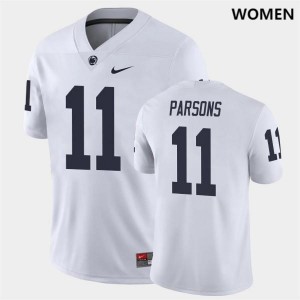 Womens Nittany Lions #11 Micah Parsons White Stitch Jersey 564852-125